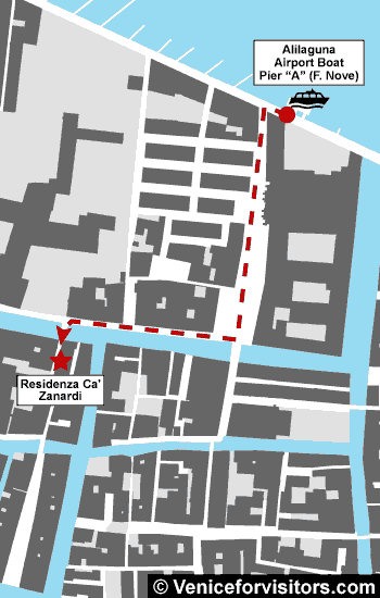 Residenza Ca' Zanardi map directions