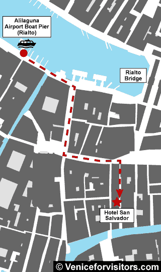 Hotel San Salvador map directions