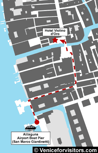 Hotel Violino d'Oro map directions