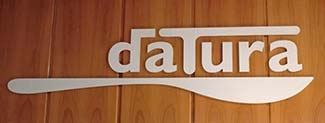 Datura restaurant sign