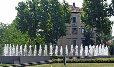 Marghera fountain at the Piazzale Giovannacci