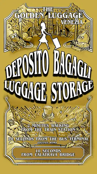 Poster for The Golden Luggage, Venice, Italy