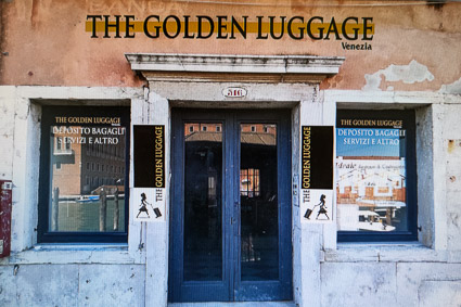 The Golden Luggage baggage storage, Piazzale Roma, Venice
