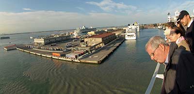 Venice Marittima cruise terminals from MSC Poesia