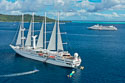 (c) Windstar Cruises. (WIND SPIRIT under sail.)