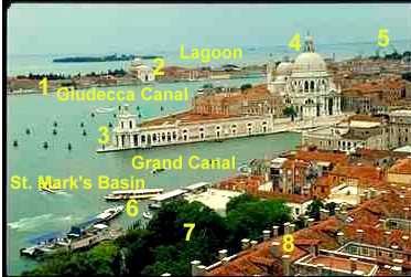 View of St. Mark's Basin, Dorsoduro, and and Giudecca