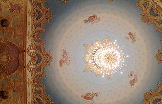 Ceiling of restored Gran Teatro La Fenice