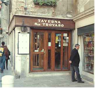Venice restaurants: Taverna San Trovaso