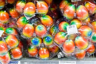 Easter eggs in Venice supermarket