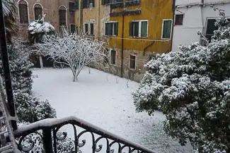 Venice snowfal