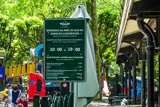 Admission prices at Jardin du Luxembourg playground